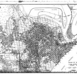Key to sheets in the Newcastle and Suburbs Plans series - 1897