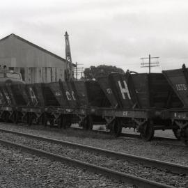Transfer of 5 private air hoppers from Hexham to Liddell Colliery at Singleton, 30 May 1988, Richmond Vale Railway