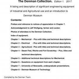 A catalogue of historic engineering : The Denman Collection