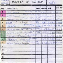 Country Report O1 Cue Card