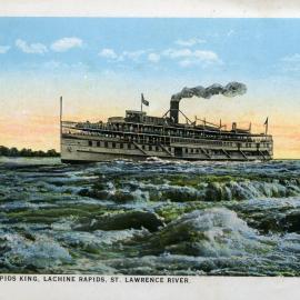 Steamer Rapids King, Lachine Rapids, St Lawrence River