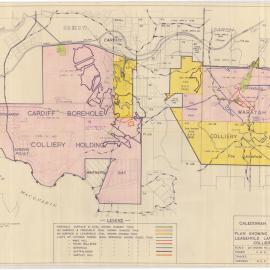 Plan : Caledonian Collieries - Freehold and Lease Lands and Limits, 25 July 1969 