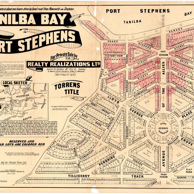 Development Tanilba Bay & Port Stephens 1940s - 1987 - Bruce MacKenzie - 23 September 1987