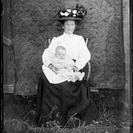 Mrs M J Cocking and son Fred