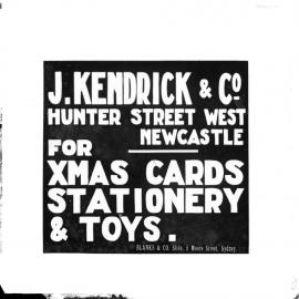 J Kendrick and Co advertisement