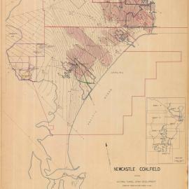 Sheet 1B - Newcastle Coalfield showing Victoria Tunnel seam development compiled from colliery survey plans. Revised November, 1955. 