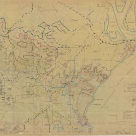 Sheet 2A - [Newcastle] coal seam outcrops from work by L.J. Jones
