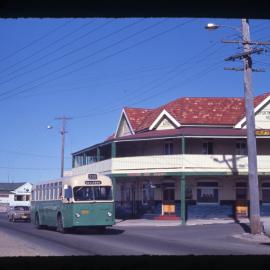 DGT Leyland OPSU1-1 2825, Hobart Road, New Lambton, NSW, 15 July 1972