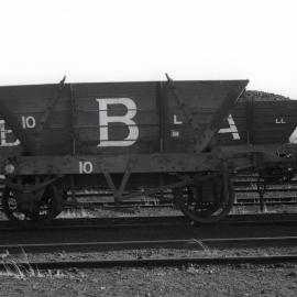 B Waggon B 10, 16 October 1973, Hexham Exchange Sidings, J & A Brown & Abermain Seaham Collieries Ltd