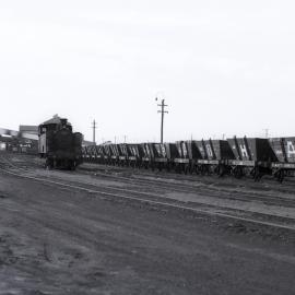 S.M.R. 23 [making up train at bottom of Preparation Plant] 16 October 1973, Hexham Exchange Sidings