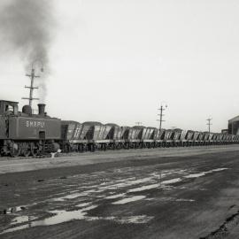 S.M.R. 23, shunting into plant, Hexham Exchange Sidings, 17 October 1973.