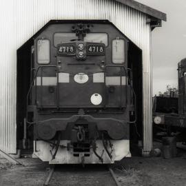 4718 awaiting workshop attention, October 1972, Cardiff  Locomotive Workshop, NSWGR