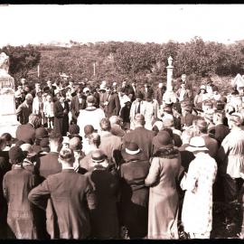Group of people at cemetery [1930s]