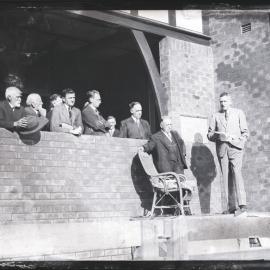 Men at a presentation, [1930s]