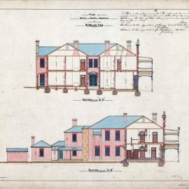 Plan of a hotel and shops in Armidale, NSW (7 May 1889)