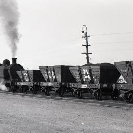 Locomotive No. 9 "Pelaw Main" shunts Hexham Coal Preparation Plant, 23 November 1971, Richmond Vale Railway