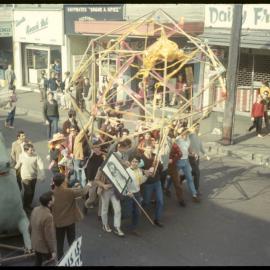 Autonomy Day procession down Hunter Street, Newcastle, 19th July 1967 (Enhanced)