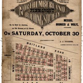 Plan of 98 Allotments, Saturday October 30th, [1880]