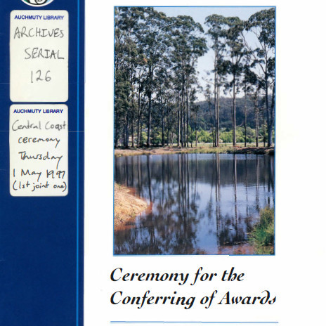 Ceremony for the conferring of awards: Central Coast campus, 1 May 1997