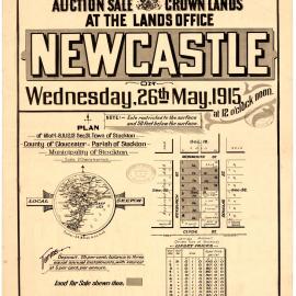 Plan of ... Town of Stockton, County of Gloucester - Parish of Stockton - Municipality of Stockton, Wednesday, 26th May, 1915