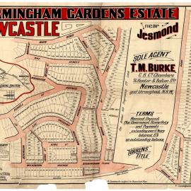 Birmingham Gardens Estate subdivision plan. [1922].