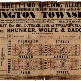 Islington Township, Saturday 19th October, 1878.