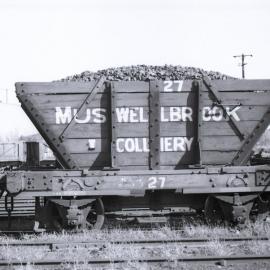 Private coal hopper, Muswellbrook Colliery [Port Waratah Locomotive Depot] 11 March 1972