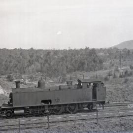 SMR 10 Class No. 20 2-8-2 Tank Locomotive light engine at Weston, [1960s]