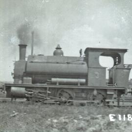 Saddle tank steam, SMR Pty Ltd, Locomotive No. 3, Mt Dee Sidings, [1930s]