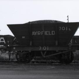 701 private coal hopper, Ayrefield Colliery at Hexham, 29 March 1972