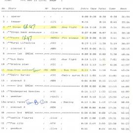 Country Report Script November 13 1992