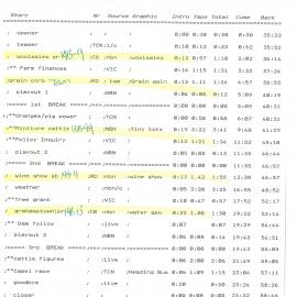 Country Report Script October 9 1992