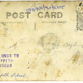 Morpeth Public School Postcard - verso