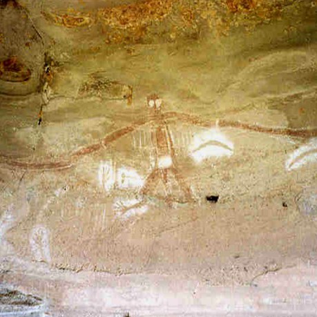 Aboriginal rock art in the Baiame Cave
