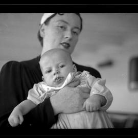 Unidentified woman and infant John Myers, [n.d.]