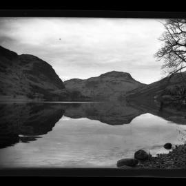 Loch and mountains - From a folder titled 'Loch Earn District, Scotland Spring 1937'