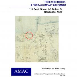 111 Scott St and 1-3 Bolton St, Newcastle, NSW - Archaeological assessment, research design & heritage impact statement