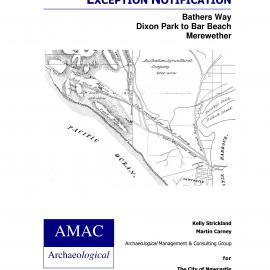 Bathers Way, Dixon Park to Bar Beach, Merewether - Archaeological assessment and exception notification, 2014
