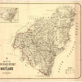 Map of the Land Board District of Maitland. 15th edition, 1927