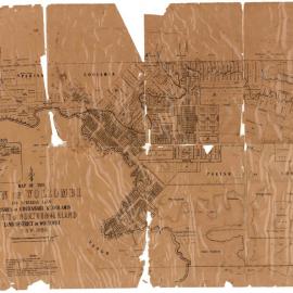 Map of the town of Wollombi, 1893
