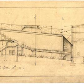 Design plans for a theatre in Union St, Newcastle for Robert Hollyford