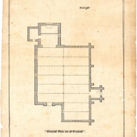 Ground Plan as at Present : [All Saints Anglican Church, Singleton] Plan,  [1880s]
