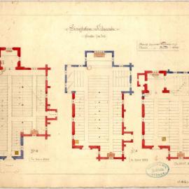 Plans of Church to seat 560, 630 and 490 : [All Saints Anglican Church, Singleton, NSW], [1882]
