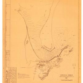 Map of Newcastle Harbour, 1866