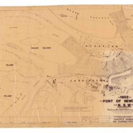 Map of the Port of Newcastle, NSW, 1902