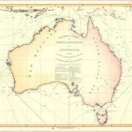 General Chart of Terra Australis, showing the parts explored between 1798 and 1803, by M. Flinders.