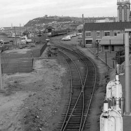 An 80 class preparing to leave Newcastle yard with a local passenger train