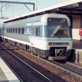 Countrylink Explorer set at number one platform Broadmeadow, NSW
