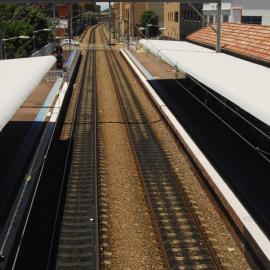 Civic station looking east from the foot bridge, Newcastle, NSW, 15 December 2014