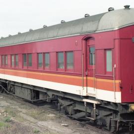 An SBX coach in use for suburban services at Newcastle yard, Newcastle, NSW